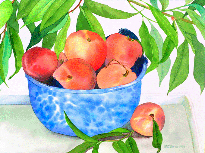 Summer Peaches in Bowl