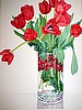 Red Tulips and Cranberries